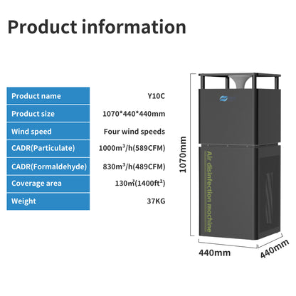 Berk Y10C Industrial Grade Special Environment Air Purifier
