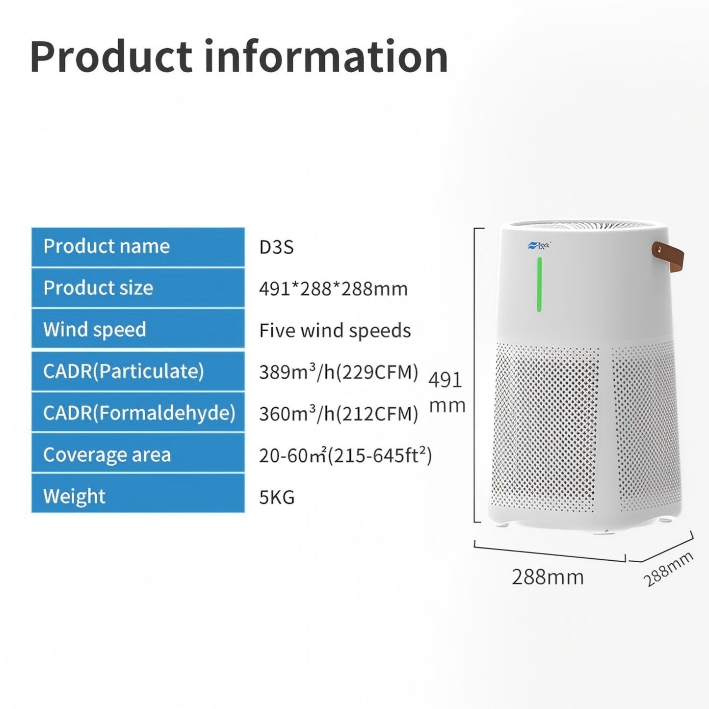 Berk D3S Maternal Child Level WIFI Household Air Purifier