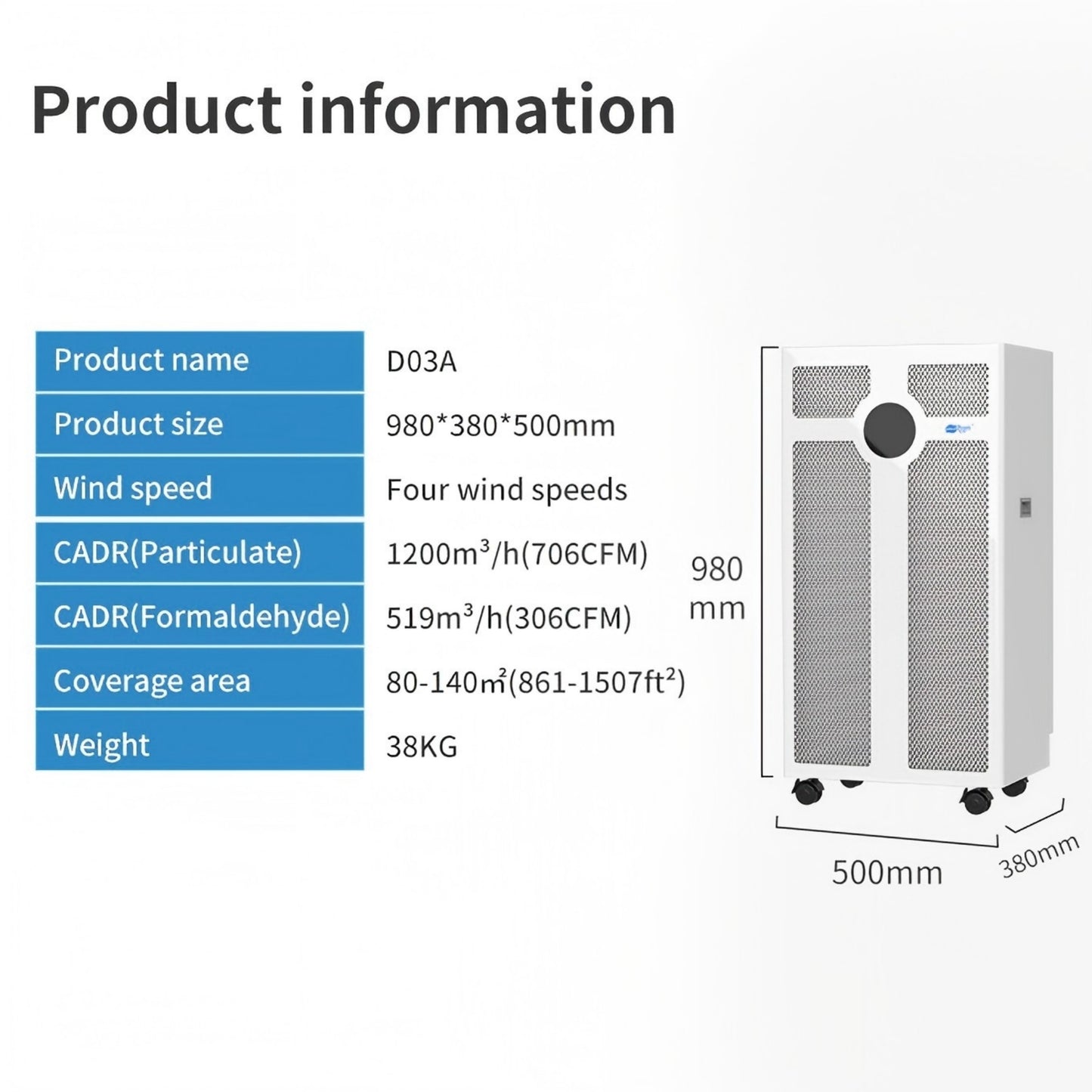 Berk D03A Aromatherapy Touch Remote Control Air Purifier