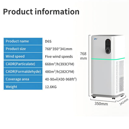 Berk D6S Durable Humidifying Manual Air Purifier