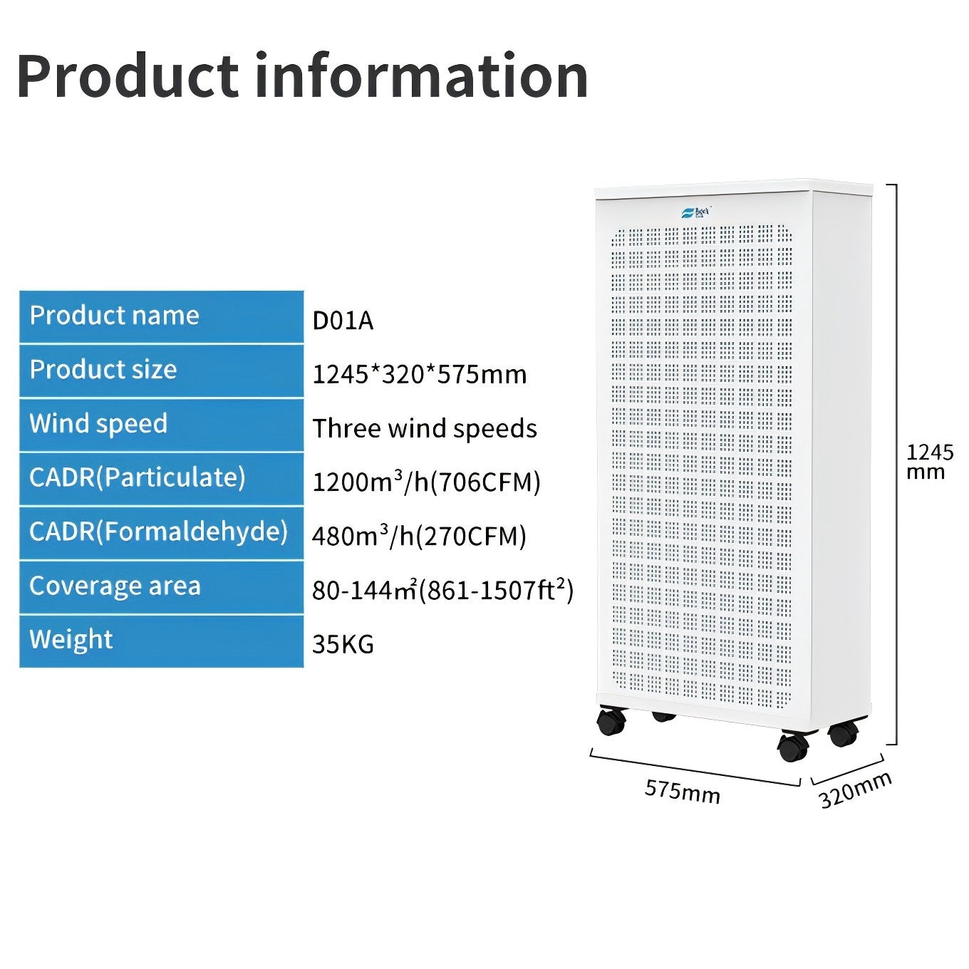 Berk D01 Office Space Intelligent Interconnected Air Purifier