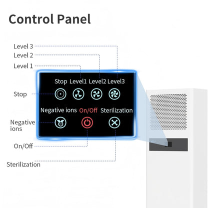 Berk D03 3 In1 Digital Voice Touch Remote Control Air Purifier
