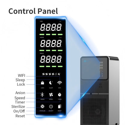 Berk D20S Digital Touch Display WiFi Multifunctional Air Purifier