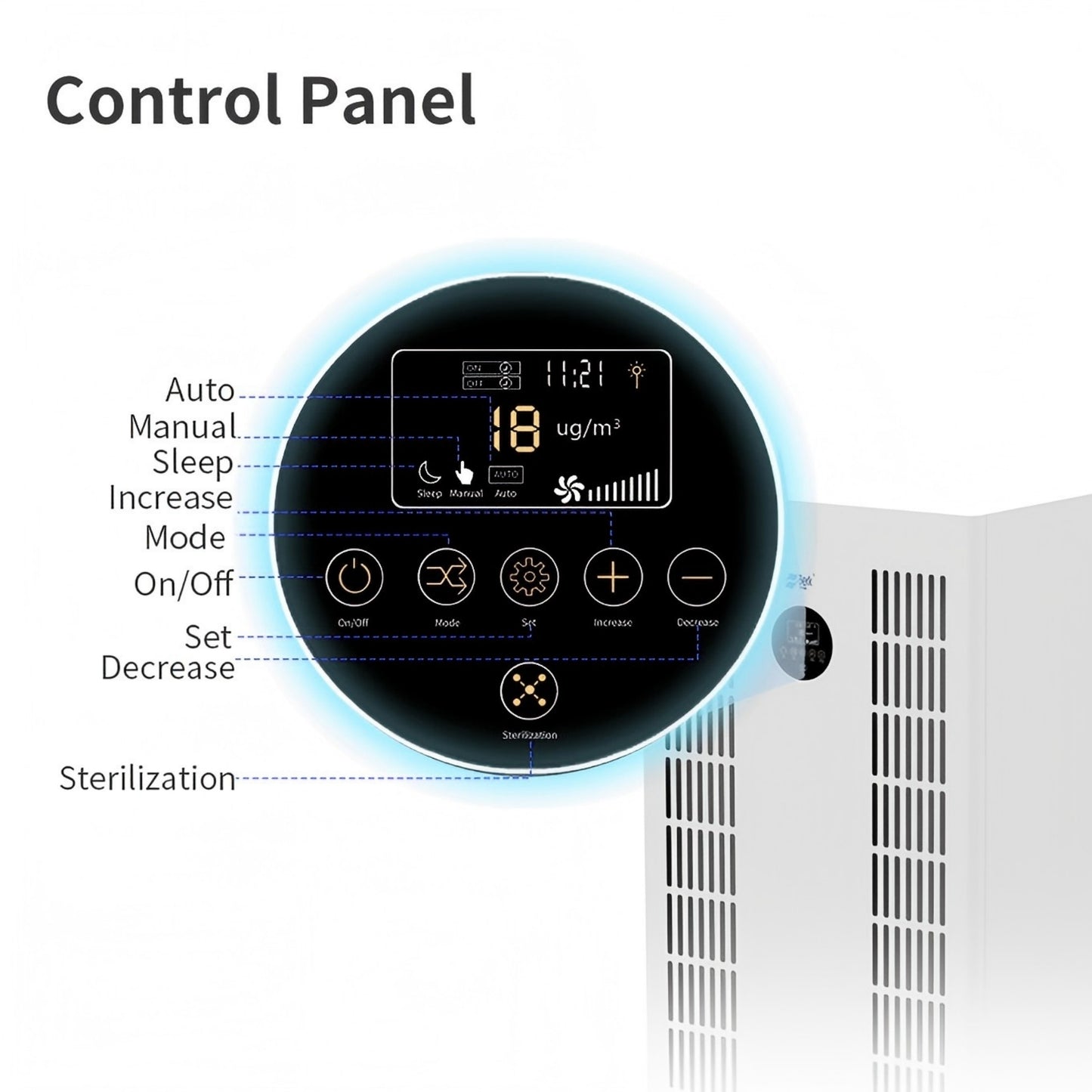 Berk D83 Industrial Grade Touch Control Air Purifier