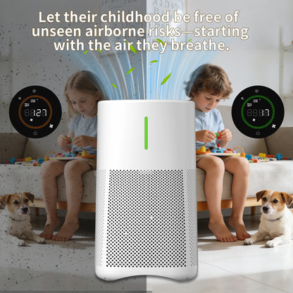 Berk Air Purifier for Bedroom Home, Air Cleaner 5 Speed Control for Smoke PoIIen Pet Odors, HEPA Air Purifier with App Control 30dB Low Noise for Better Sleep for Home, Office, Living Room (D3S-Smart)